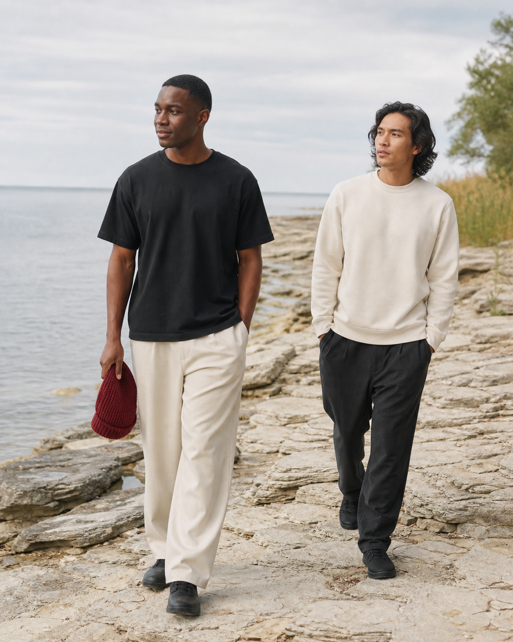 Shoreline walk look in Lake Ontario Trading Co. layers
