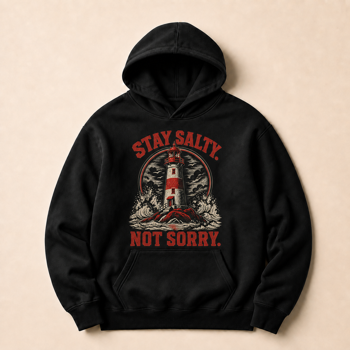 Coal | Stay Salty Not Sorry Hoodie, product shot 1.