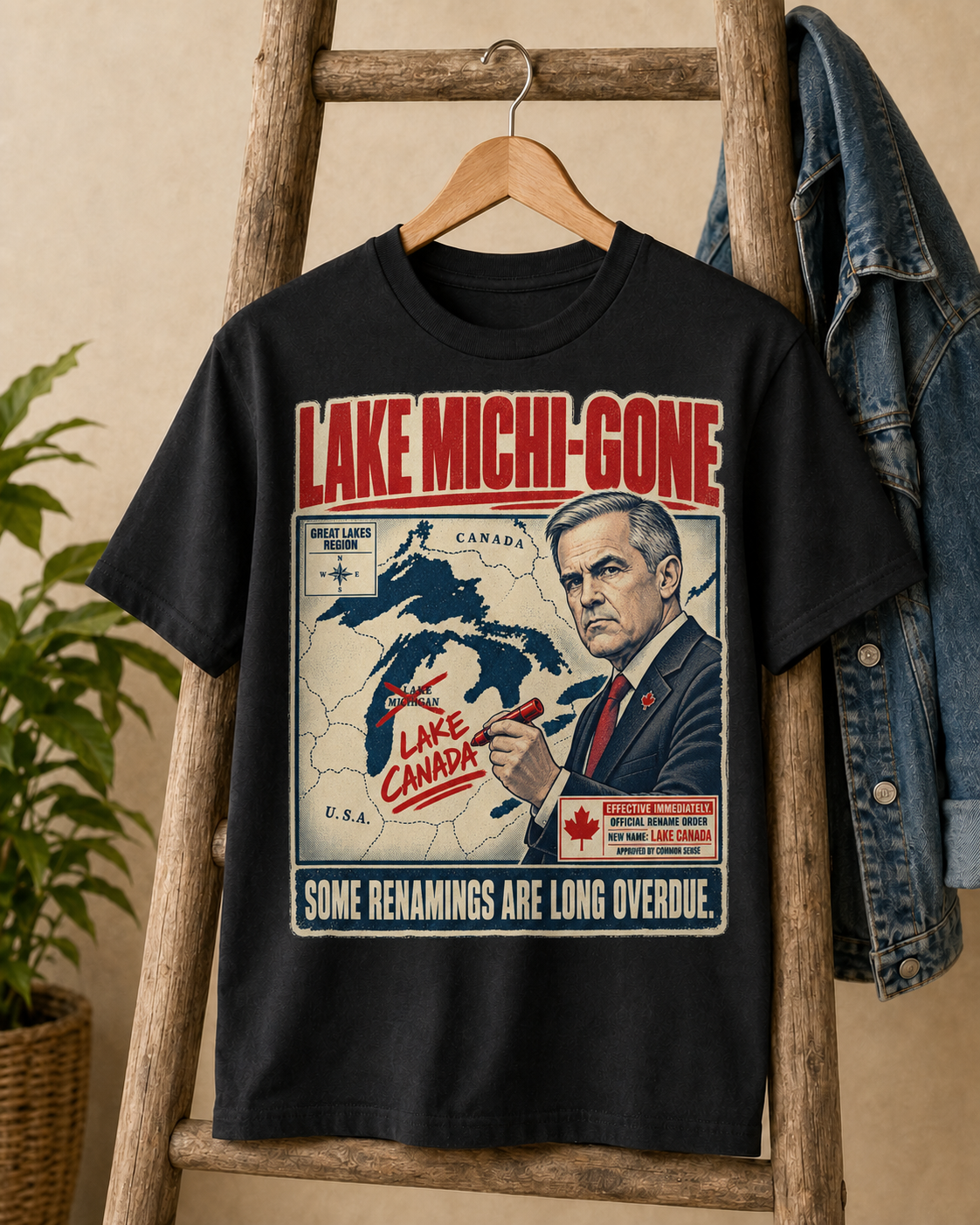 Coal | Lake Michi-gone T-Shirt, product shot 2.