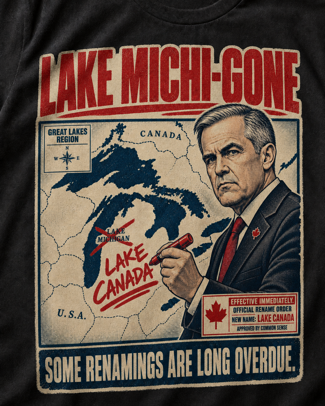 Coal | Lake Michi-gone T-Shirt, product shot 4.
