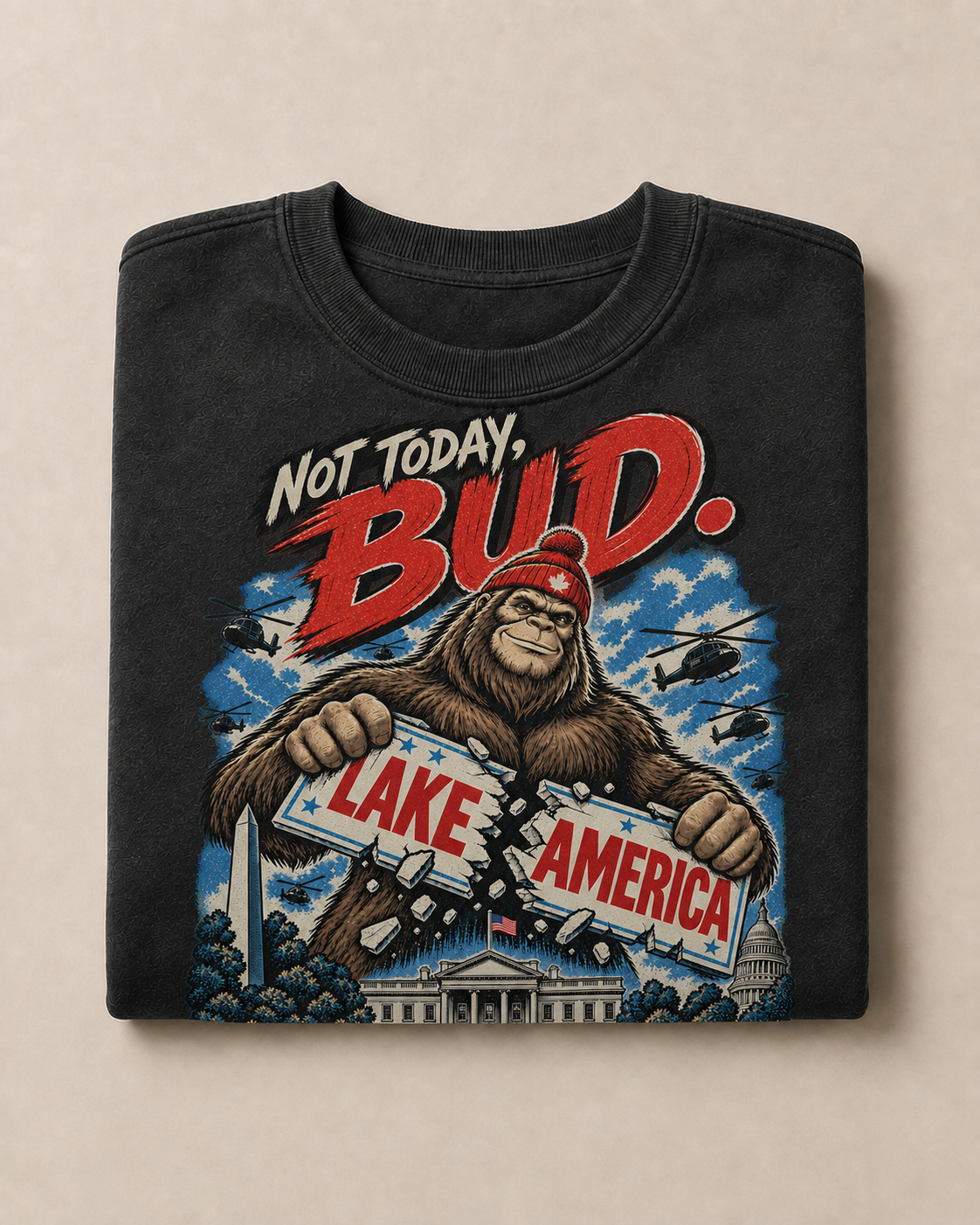 Coal | Not Today Bud Crewneck, product shot 3.