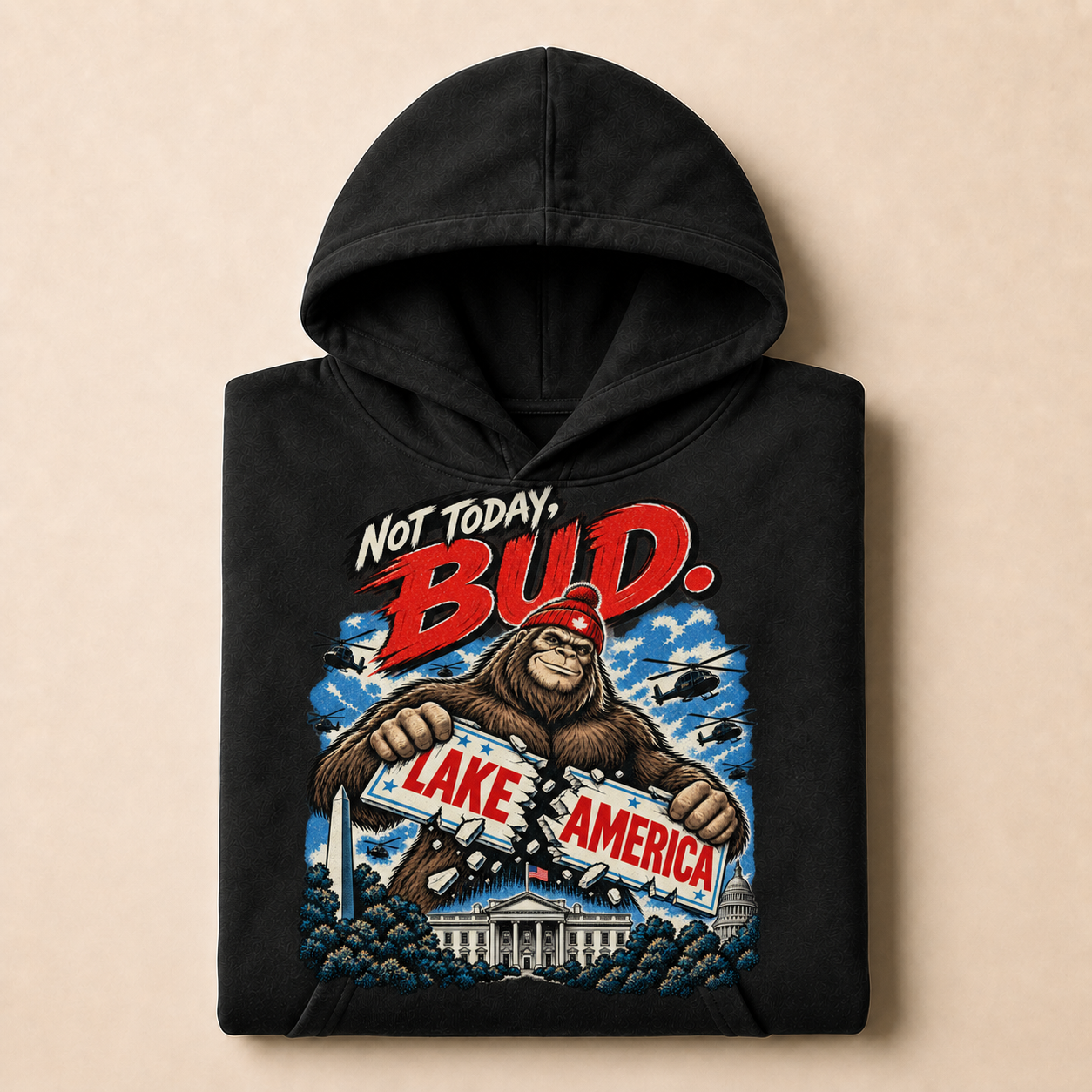 Coal | Not Today Bud Hoodie, product shot 3.