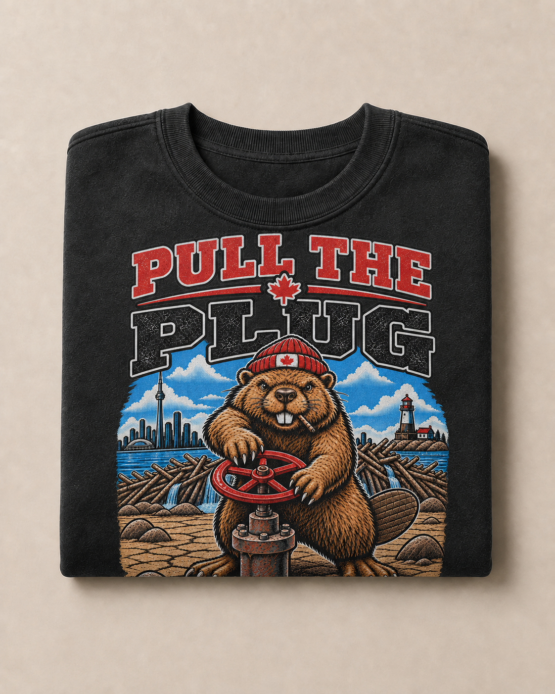 Coal | Pull the Plug Crewneck, product shot 3.