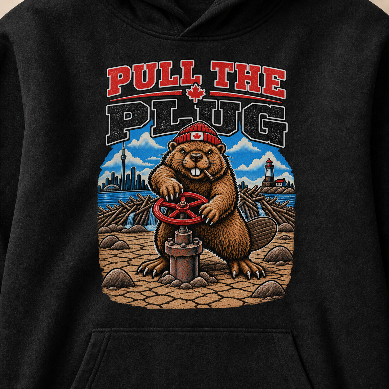 Coal | Pull the Plug Hoodie, product shot 4.