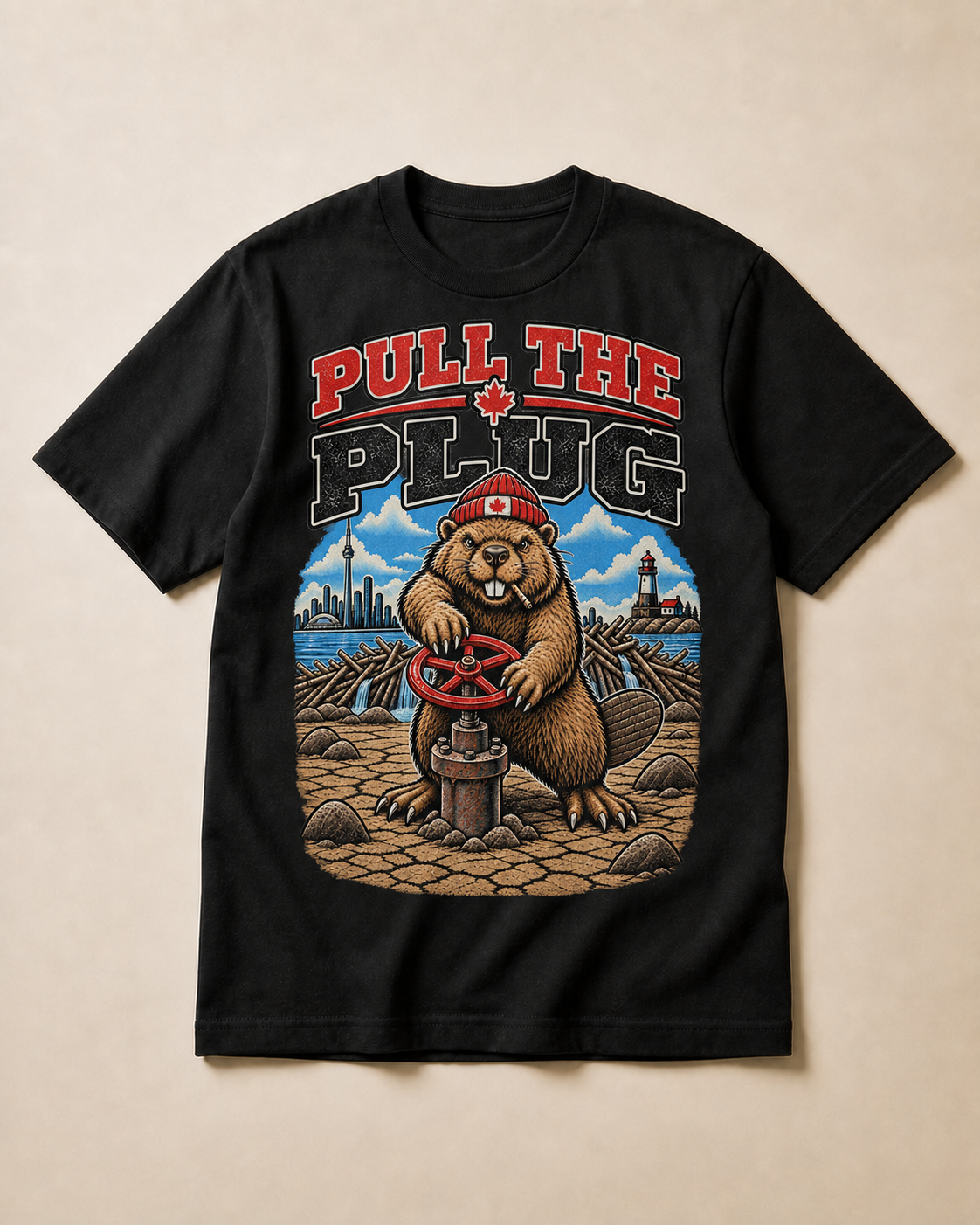 Coal | Pull the Plug T-Shirt, product shot 1.