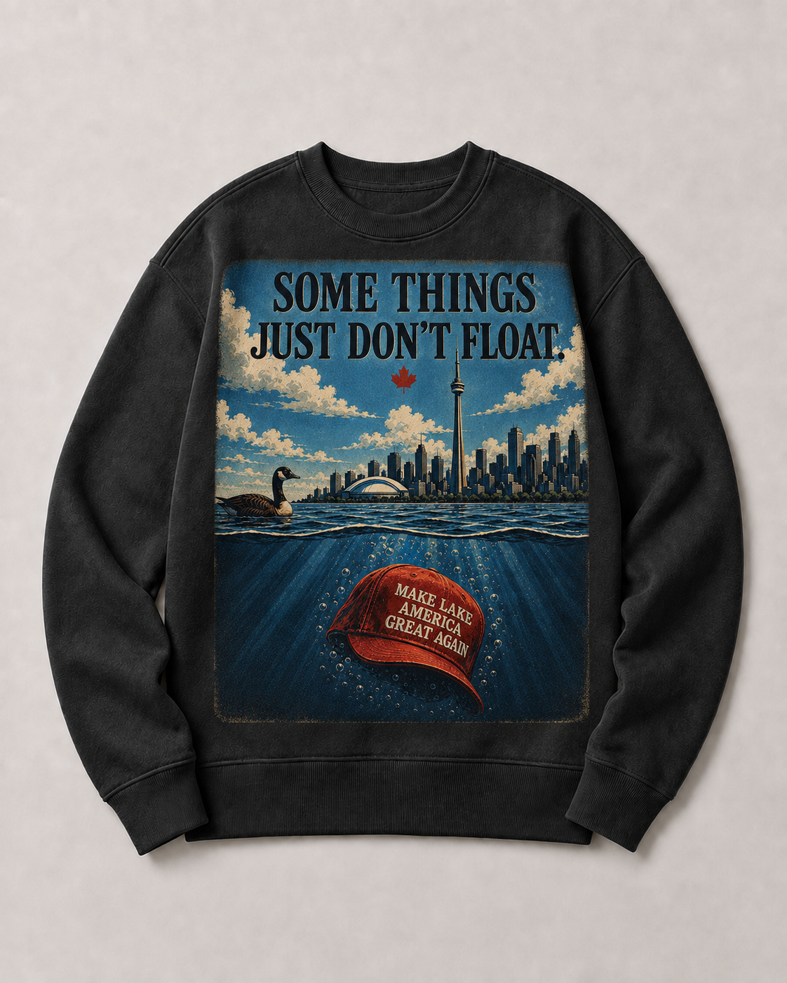 Coal | Some Things Just Don't Float Crewneck, product shot 1.