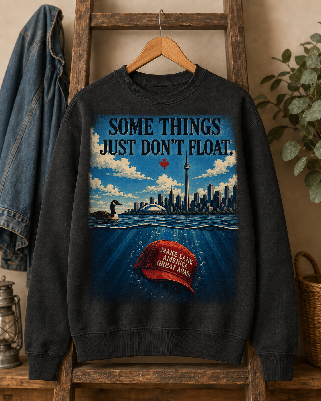 Coal | Some Things Just Don't Float Crewneck, product shot 2.