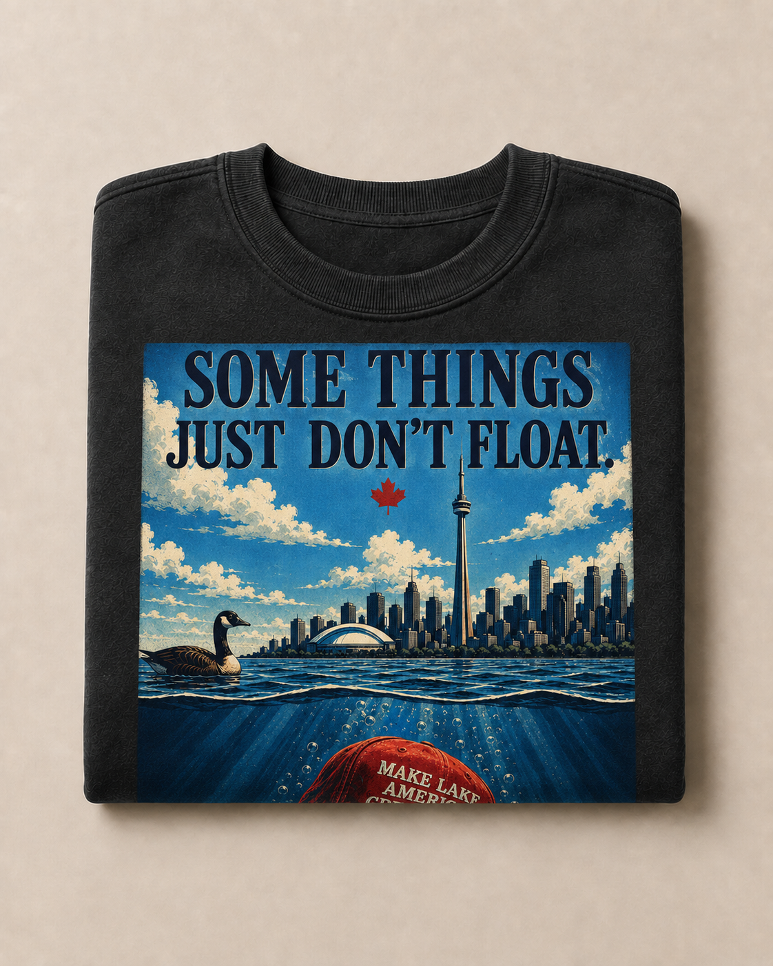 Coal | Some Things Just Don't Float Crewneck, product shot 3.