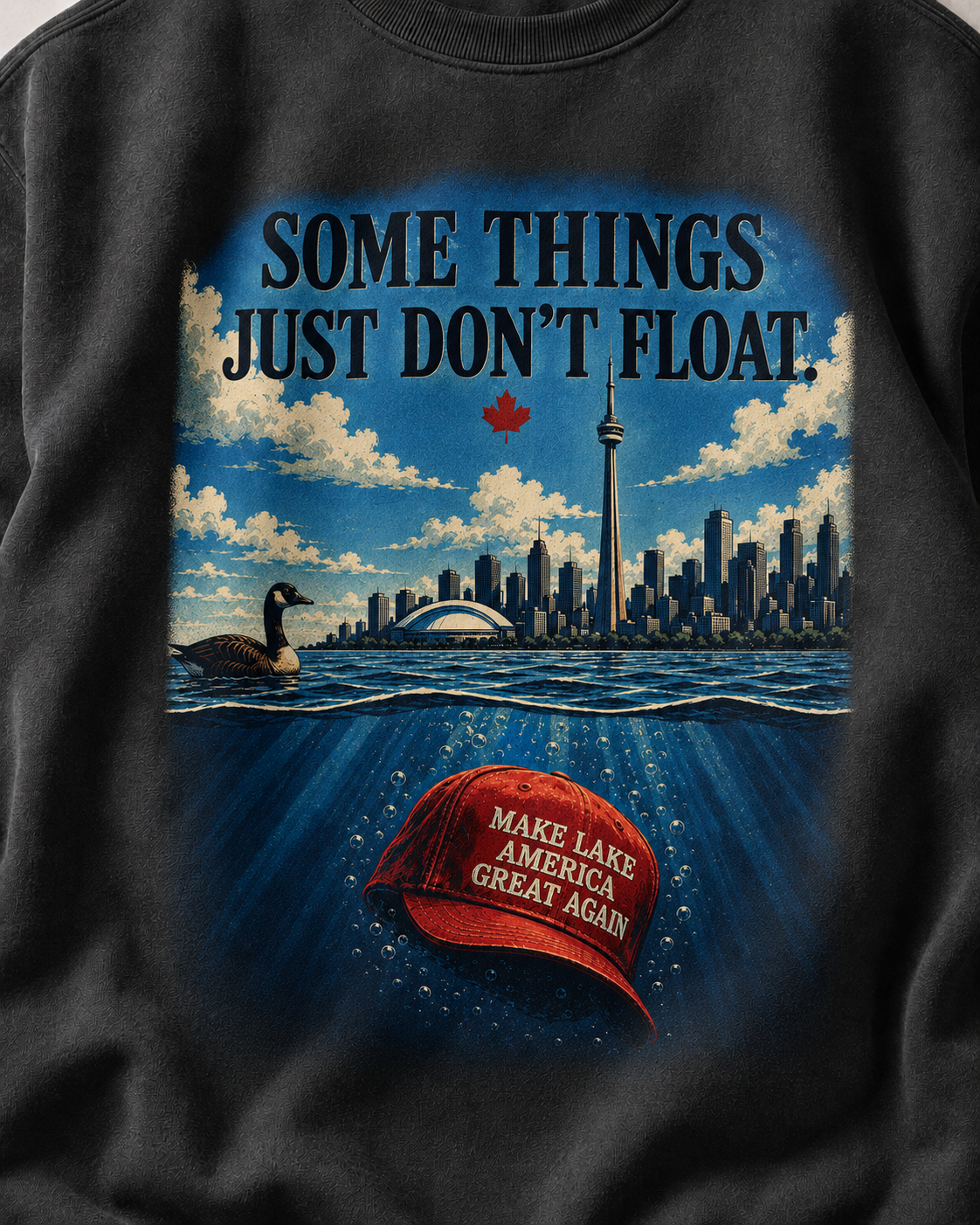 Coal | Some Things Just Don't Float Crewneck, product shot 4.