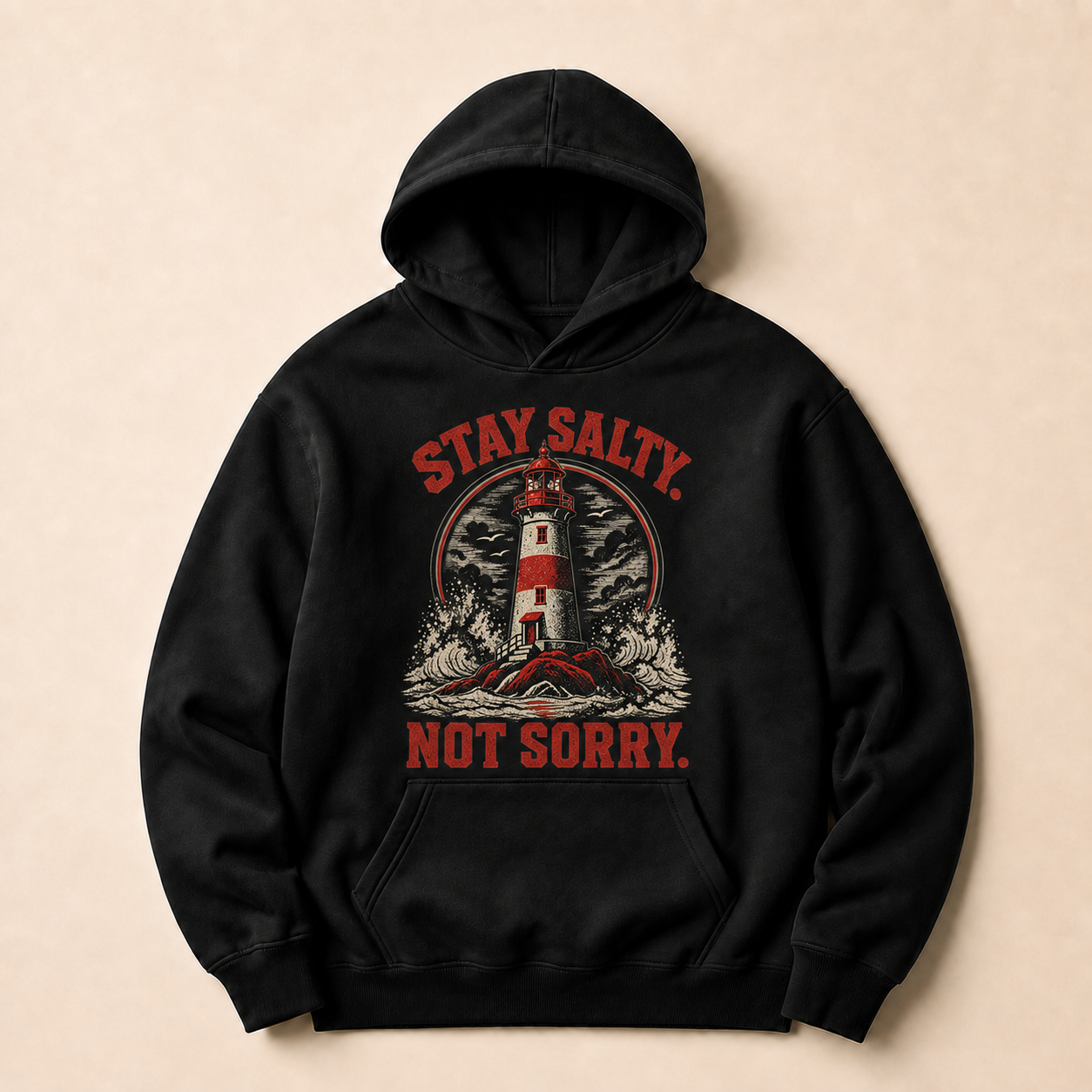 Coal | Stay Salty Not Sorry Hoodie, product shot 1.