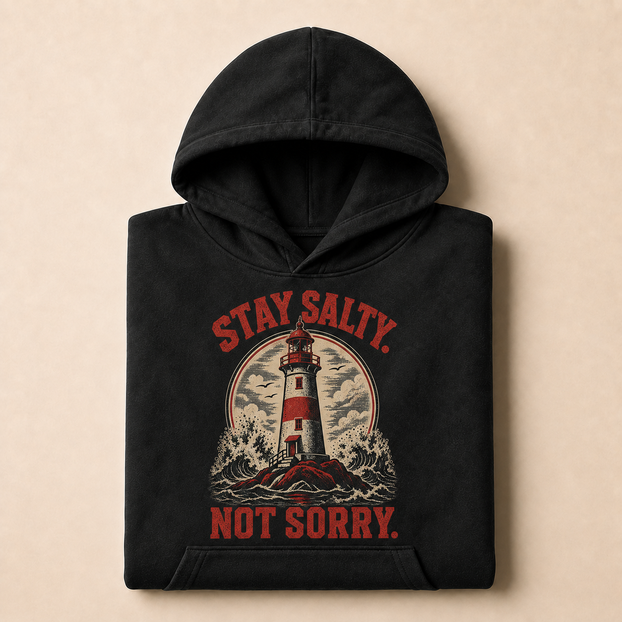 Coal | Stay Salty Not Sorry Hoodie, product shot 3.