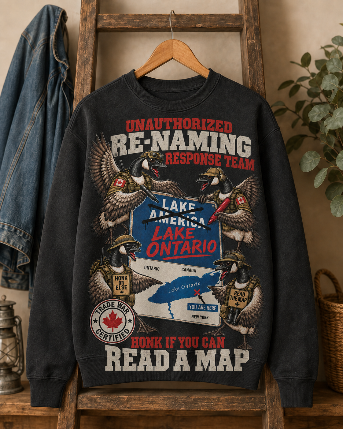 Coal | Unauthorized Renaming Response Team Crewneck, product shot 2.