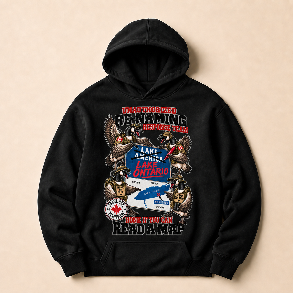 Coal | Unauthorized Renaming Response Team Hoodie, product shot 1.