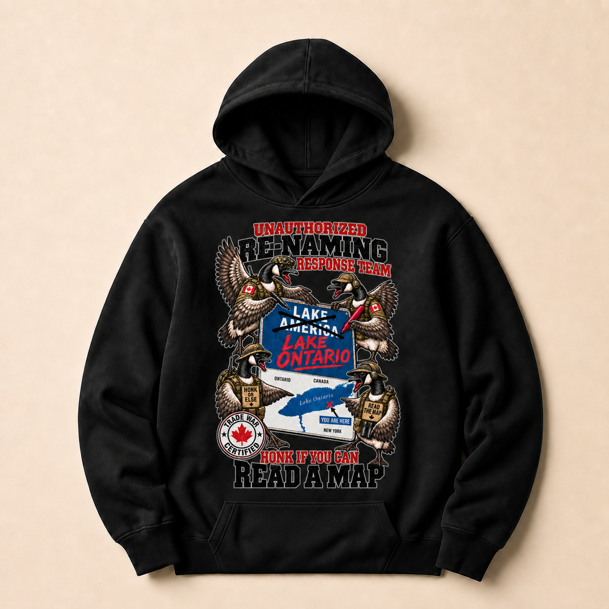 Coal | Unauthorized Renaming Response Team Hoodie, product shot 1.
