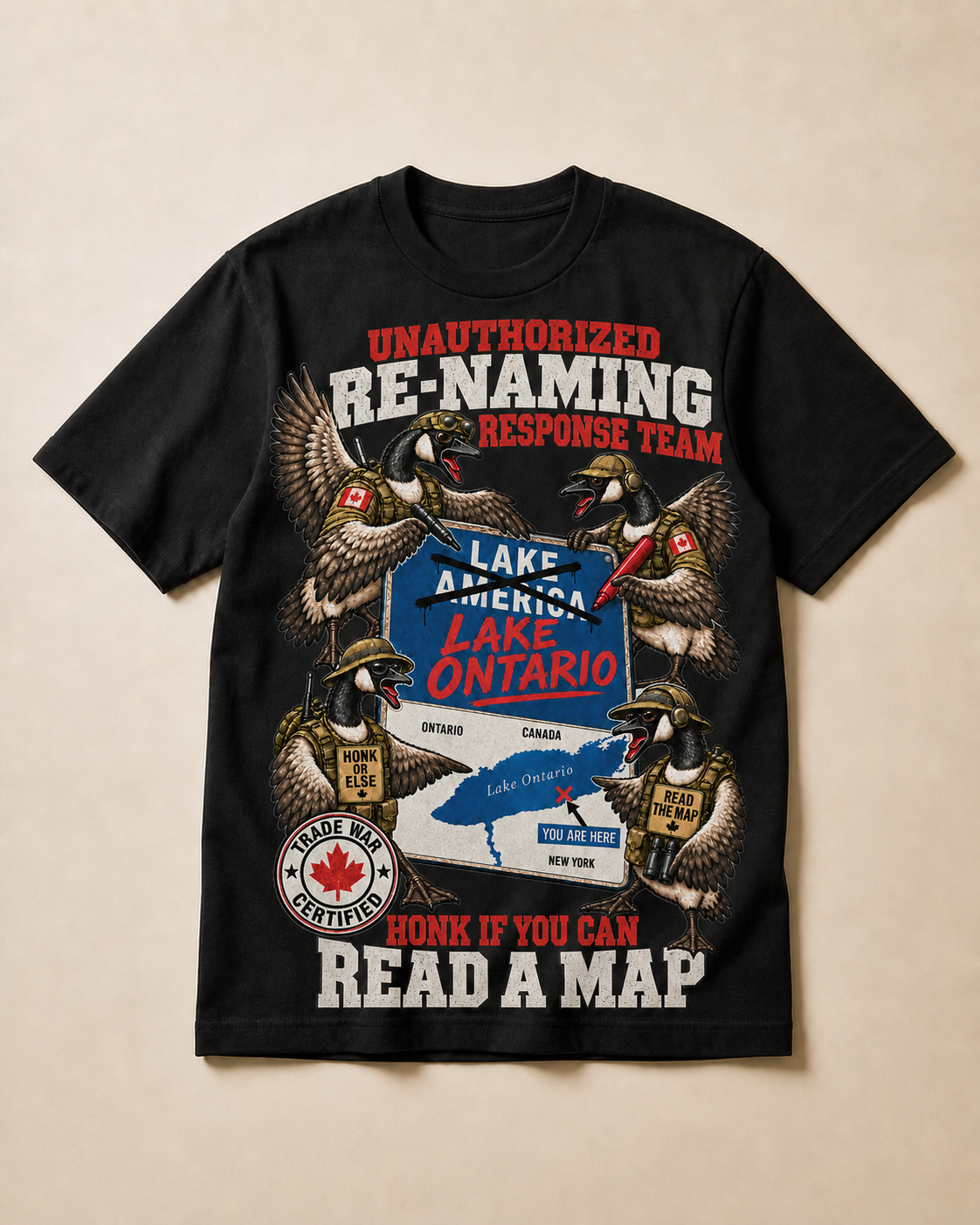 Coal | Unauthorized Renaming Response Team T-Shirt, product shot 1.