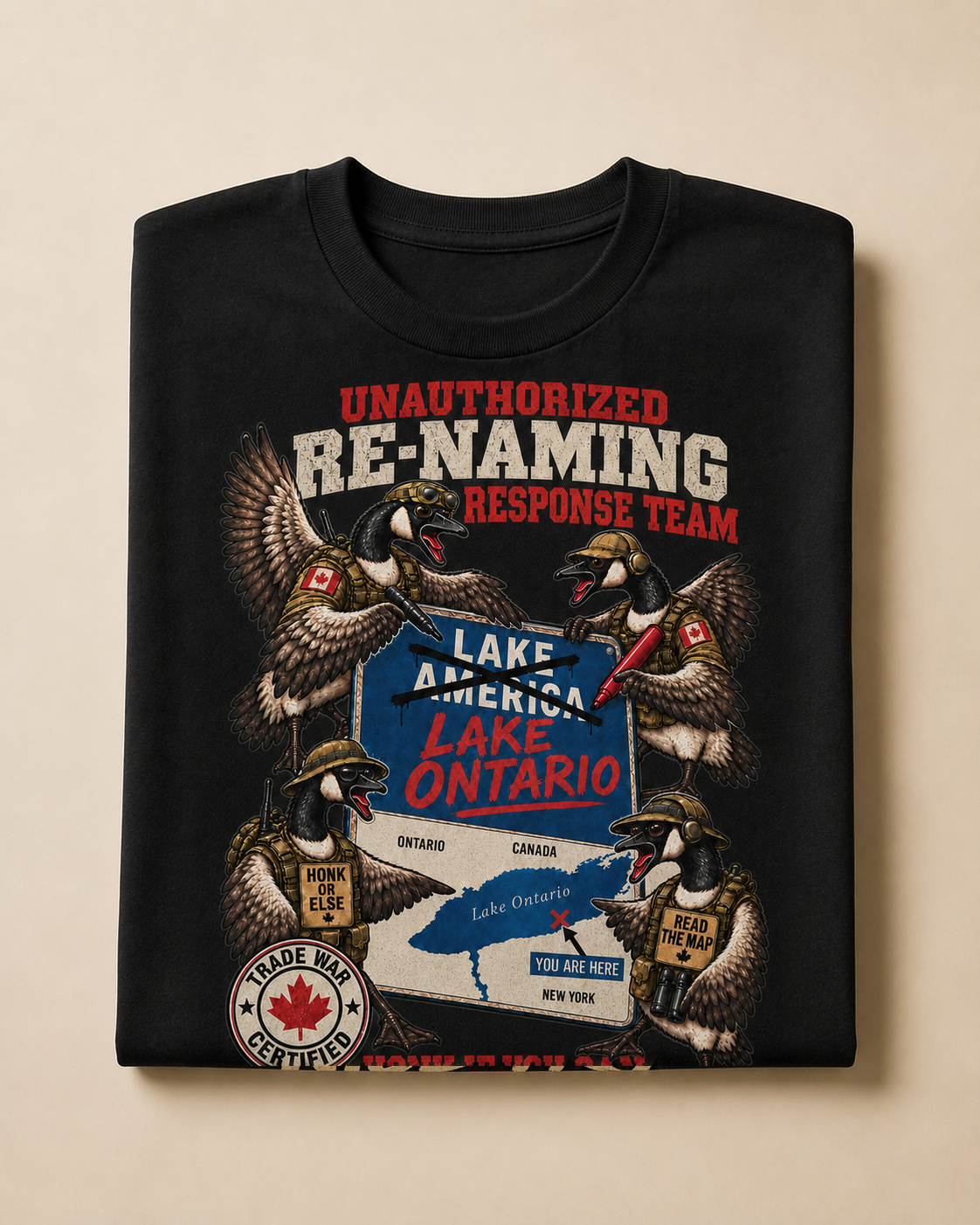Coal | Unauthorized Renaming Response Team T-Shirt, product shot 3.